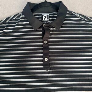 FootJoy Golf Polo Striped Performance Short Sleeve Athletic Fit Mens Size 2XL